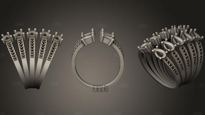 Ring 217 stl model for CNC